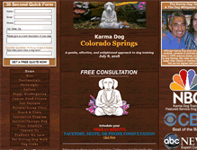 Tablet Screenshot of karmadogtrainingcoloradosprings.com